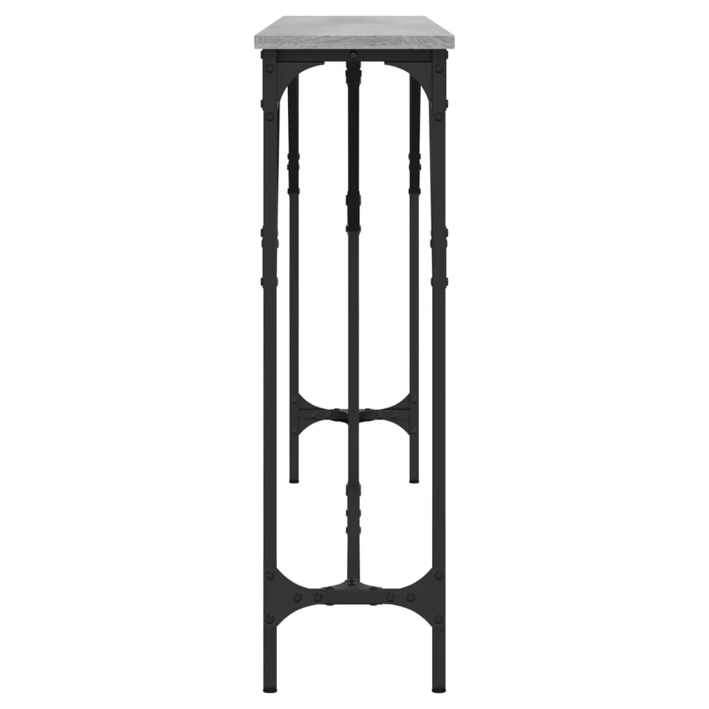 Console Table Grey Sonoma 180x23x75 cm Engineered Wood